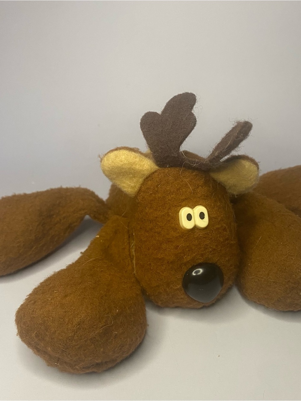 Plush Rodney the Reindeer Brown Moose Toy - Vintage 1970’s